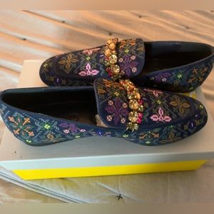 Boden embroidered loafers